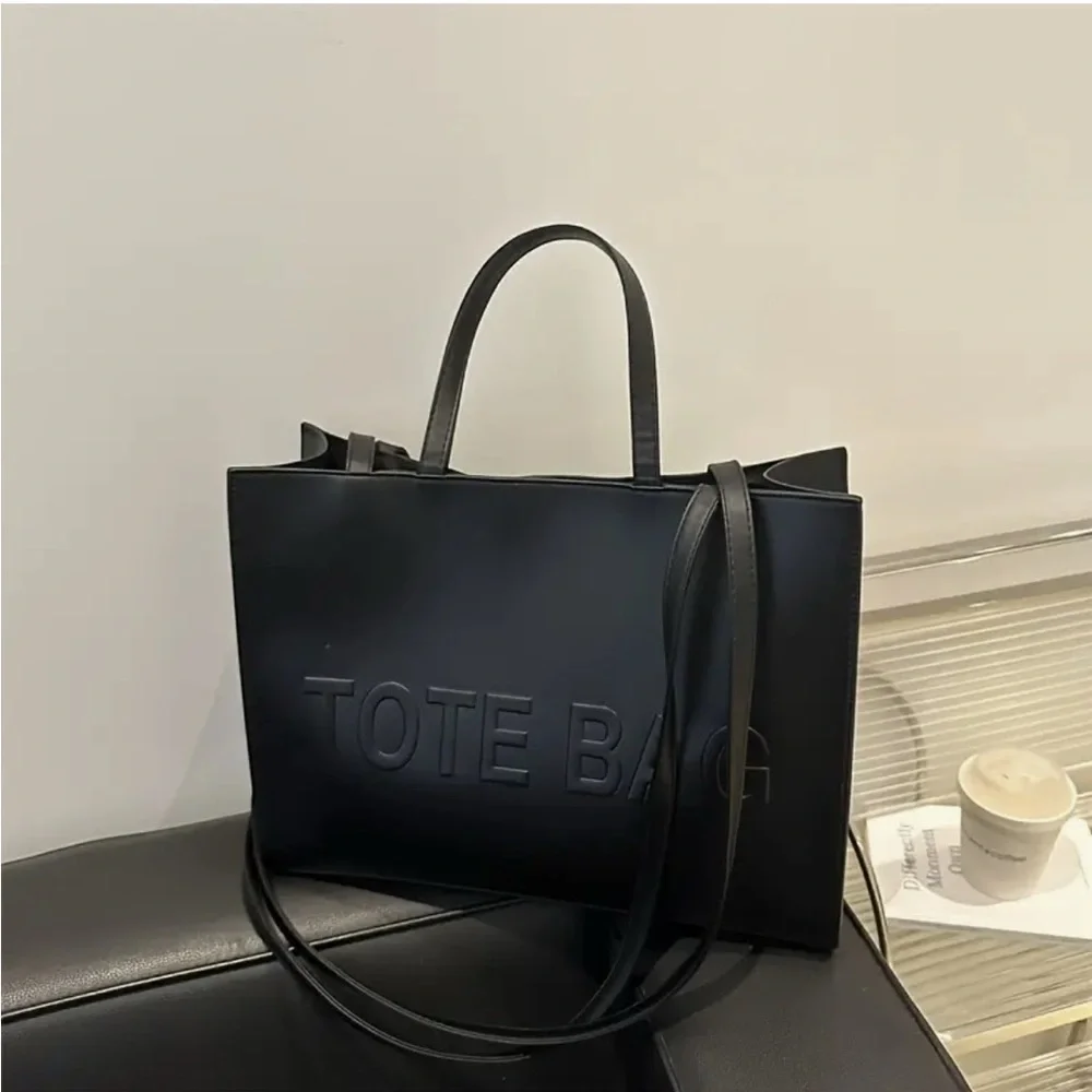 Unbranded Sleek Large Capacity Tote with “TOTE BAG" Logo  - NIP - Picture 6 of 16